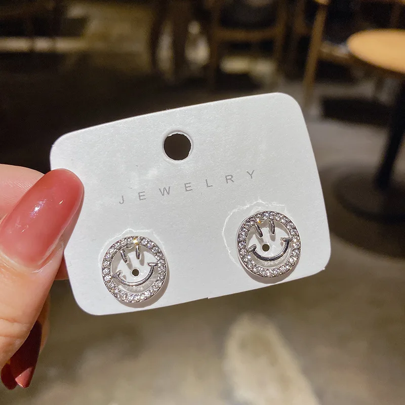 S925 Korean Internet Celebrity Fashion Sweet Super Flashy FullSmiley Stud Earrings Women's Korean Version Earring Accessories
S925 Korean Internet Celebrity Fashion Sweet Super Flashy FullSmiley Stud Earrings Women's Korean Version Earring Accessories