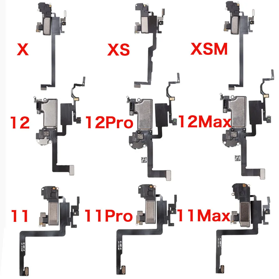 Earpiece Flex Cable For iPhone 11 Pro X XR XS MAX Ear Sound Speaker Ear Pieces Proximity Sensor Flex Cable Replacement Parts
Earpiece Flex Cable For iPhone 11 Pro X XR XS MAX Ear Sound Speaker Ear Pieces Proximity Sensor Flex Cable Replacement Parts
