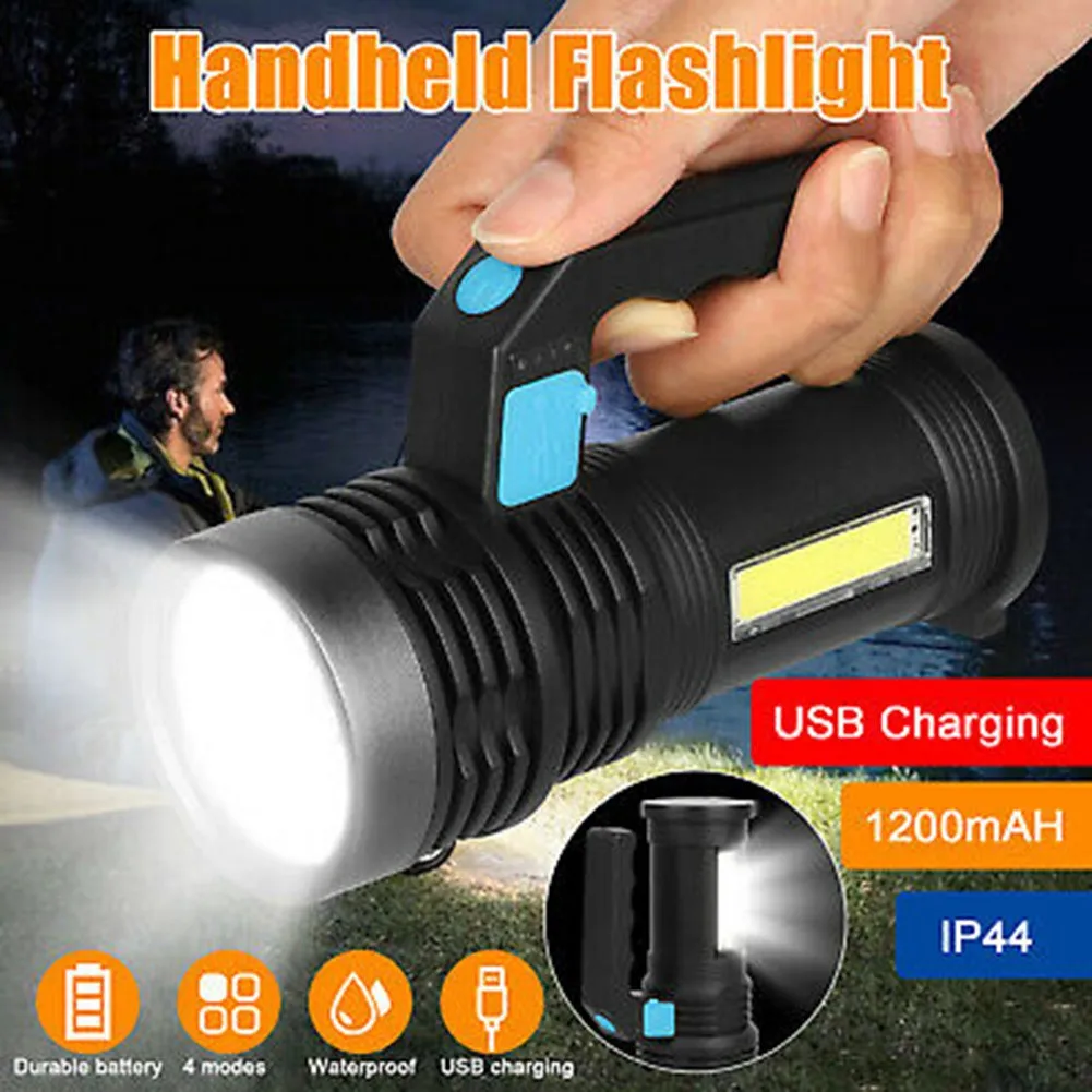 Portable Super Bright LED Searchlight Usb Rechargeable Spotlight Handheld Flashlight Camping Light For Fishing Hunting
Portable Super Bright LED Searchlight Usb Rechargeable Spotlight Handheld Flashlight Camping Light For Fishing Hunting