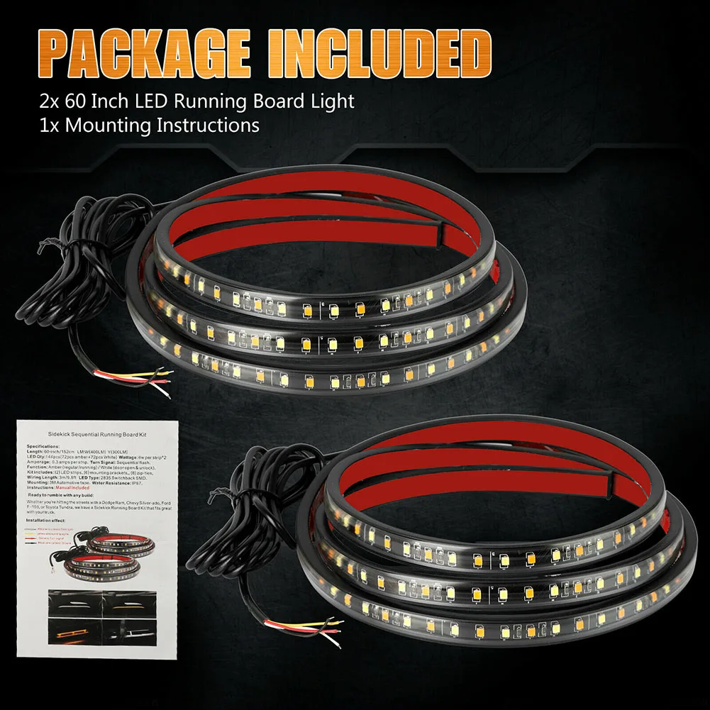 LED Light Strip 1.5M 160LM 2pcs Atmosphere COB Light Source Car Interior Neon Lights Strip Turn Flow Running Light
LED Light Strip 1.5M 160LM 2pcs Atmosphere COB Light Source Car Interior Neon Lights Strip Turn Flow Running Light