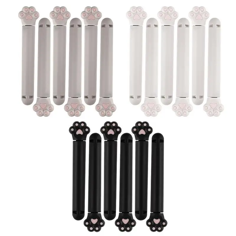 Food Sealing Clips Cartoon Cat Paw Shape Food Package Clamp With Good Sealing 6-Piece Home Snack Seal Clip For Kitchen Dormitory
Food Sealing Clips Cartoon Cat Paw Shape Food Package Clamp With Good Sealing 6-Piece Home Snack Seal Clip For Kitchen Dormitory