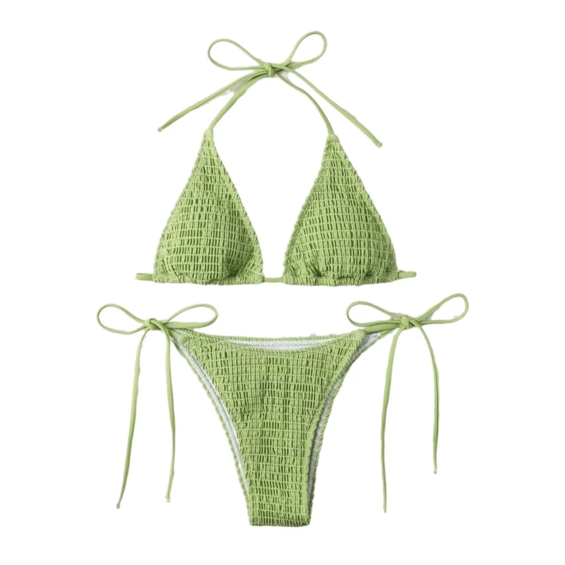 Ladies Solid Color Split Swimsuit Brazilian Comfortable Fresh Fashion Sexy Strappy Swimsuit Beachwear Gather Bikini Set
Ladies Solid Color Split Swimsuit Brazilian Comfortable Fresh Fashion Sexy Strappy Swimsuit Beachwear Gather Bikini Set