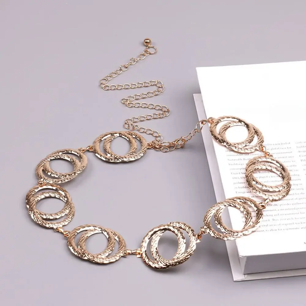 Metal Chain Belt Fashion Punk Hiphop Gold Silver Dress Waistband Vintage Unique Double Ring Body Link Belt Women
Metal Chain Belt Fashion Punk Hiphop Gold Silver Dress Waistband Vintage Unique Double Ring Body Link Belt Women