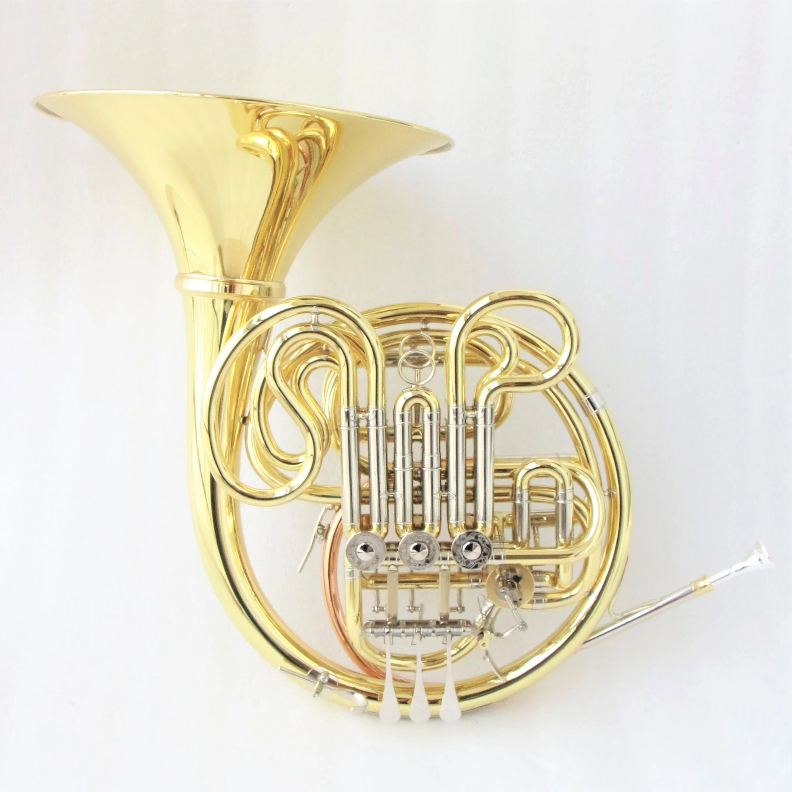 Professional bb f high f french horn copy 4 keys double detachable bell 103 series gold lacquered french horn
Professional bb f high f french horn copy 4 keys double detachable bell 103 series gold lacquered french horn
