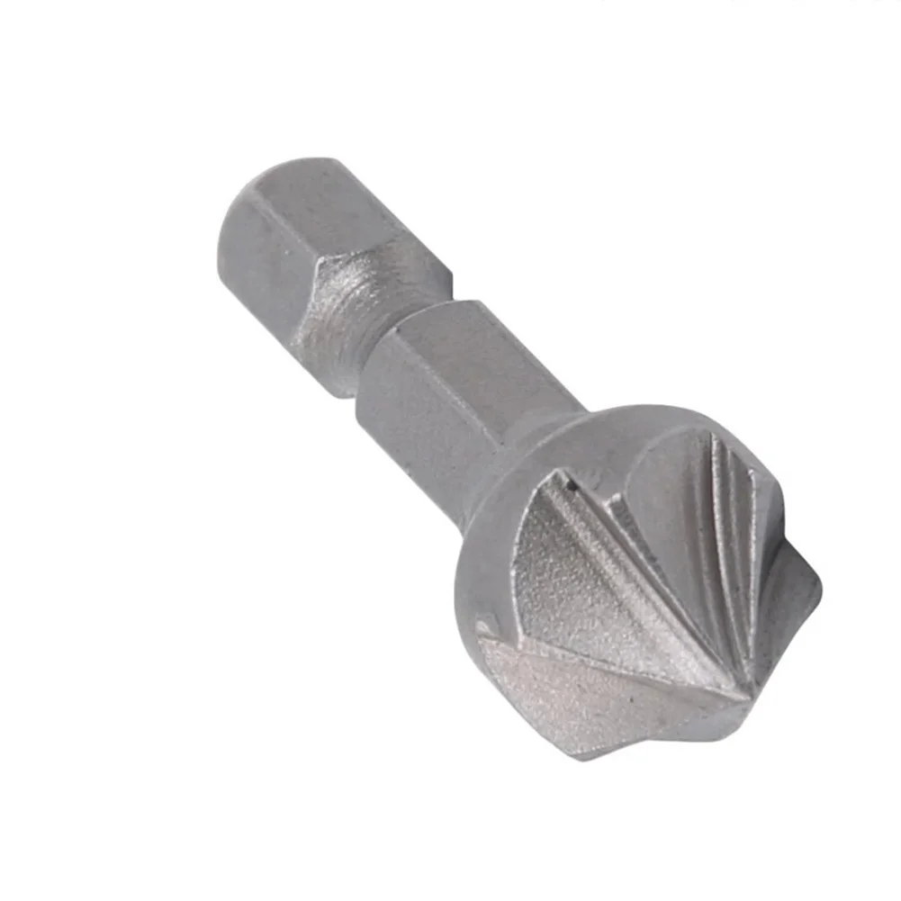 Six Flute Drill Bit Chamfer Bit Hex Countersink Debur 1/4\\\" Hex Grey 90 Degree Bevel Recessed Carpentry Remove Bur 
Six Flute Drill Bit Chamfer Bit Hex Countersink Debur 1/4\\\" Hex Grey 90 Degree Bevel Recessed Carpentry Remove Bur