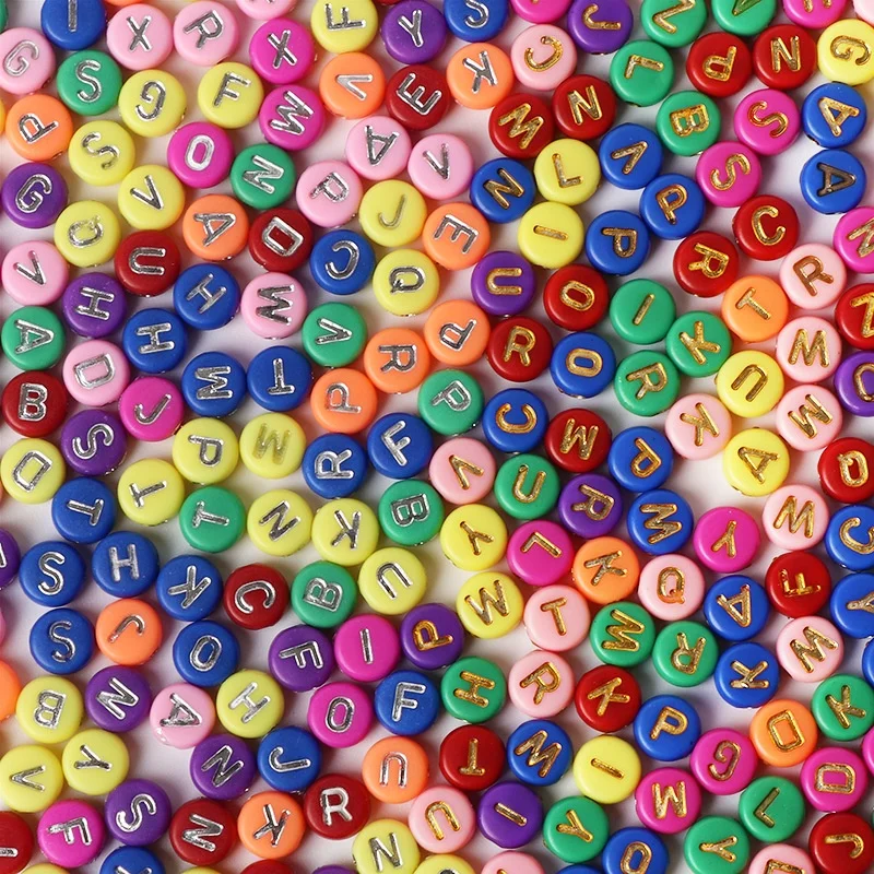 20PCs accessories acrylic letter beads color beads beads handmade diy material bracelet necklace
20PCs accessories acrylic letter beads color beads beads handmade diy material bracelet necklace