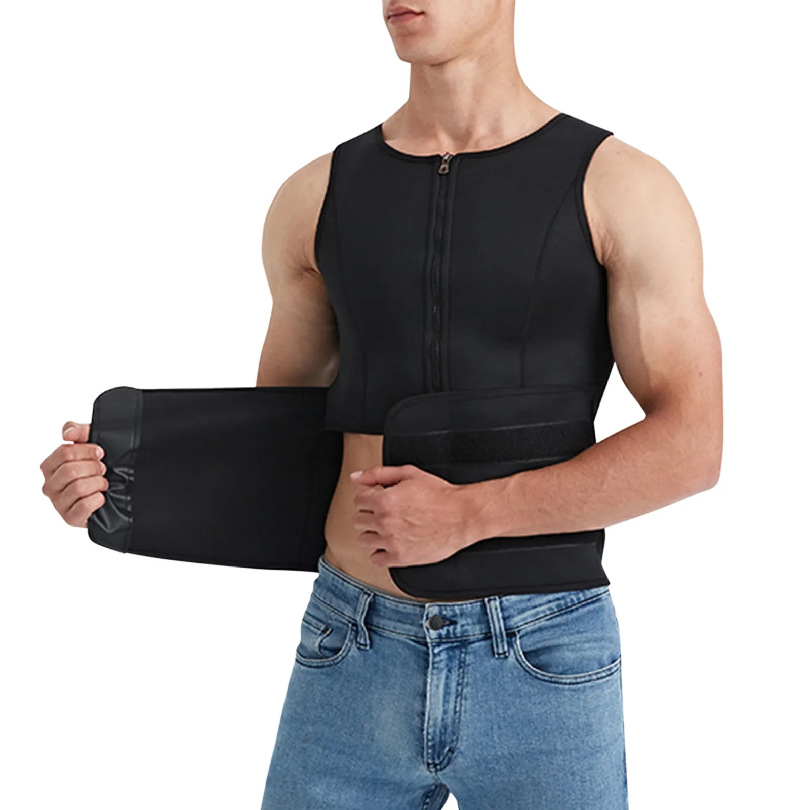 Men Waist Trainer Sauna Vest Fitness Corset Abdomen Slimming Body Shaper Belly Reducing Shapewear Burn Fat Shirt Trimmer Belt
Men Waist Trainer Sauna Vest Fitness Corset Abdomen Slimming Body Shaper Belly Reducing Shapewear Burn Fat Shirt Trimmer Belt