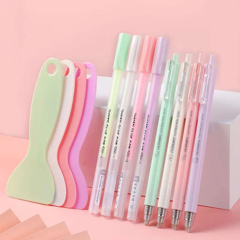 4 Pcs/Set Tweezers Glue Pen Carving Knife Journal Tools Kit for Scrapbooking DIY Creative Art Craft Work Cutting Cute Stationery
4 Pcs/Set Tweezers Glue Pen Carving Knife Journal Tools Kit for Scrapbooking DIY Creative Art Craft Work Cutting Cute Stationery