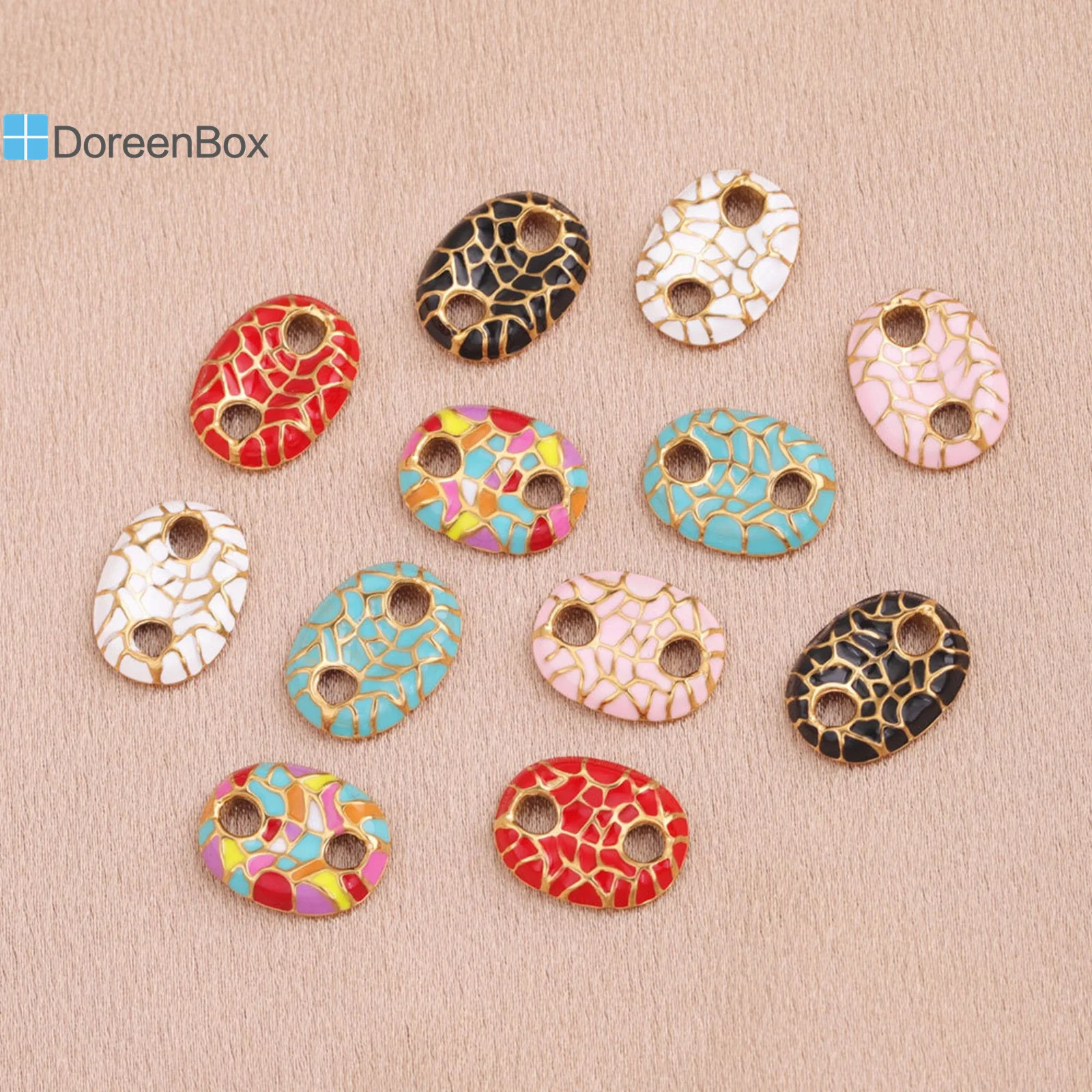 1Piece Enamel Stainless Steel Connectors Multicolor Pig Nose Gold Color Metal Charms DIY Necklace Jewelry Making 11.5mm x 16.5mm
1Piece Enamel Stainless Steel Connectors Multicolor Pig Nose Gold Color Metal Charms DIY Necklace Jewelry Making 11.5mm x 16.5mm