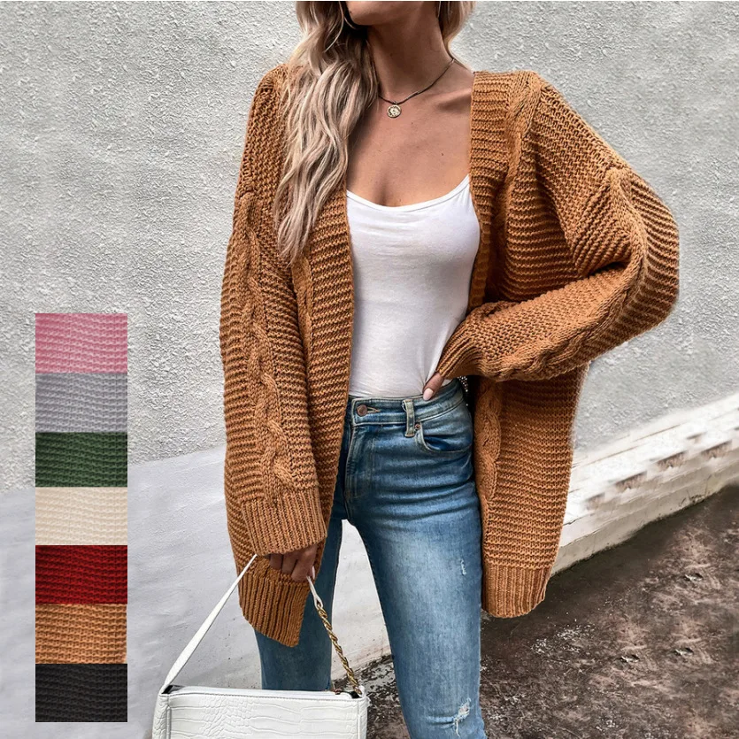 Women Cardigans Long Sweater Casual Autumn Winter Solid Braid Knitted Sweater Jacket Cardigan Knit Cardigan Femme Warm Clothes
Women Cardigans Long Sweater Casual Autumn Winter Solid Braid Knitted Sweater Jacket Cardigan Knit Cardigan Femme Warm Clothes