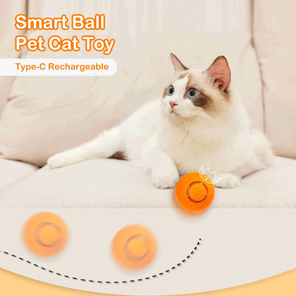 Smart Cat Toys Automatic Rolling Ball Light Electric Cat Interactive Toys Cats Training Self-moving Kitten Toys Indoor Playing
Smart Cat Toys Automatic Rolling Ball Light Electric Cat Interactive Toys Cats Training Self-moving Kitten Toys Indoor Playing