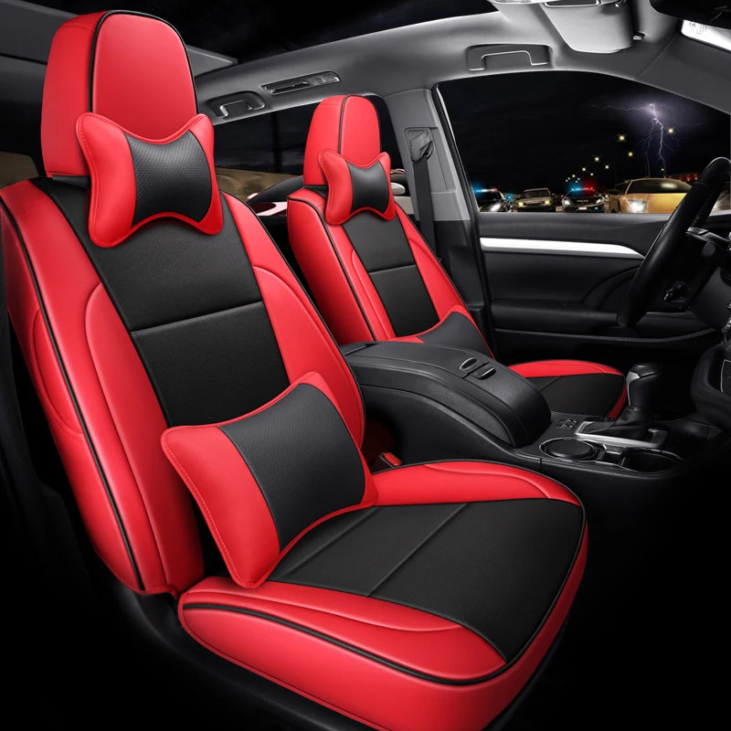 Custom Car Seat Covers for Toyota Highlander 2015 -2018 Special Artificial Leather Seat Head And Neck Support Pillow Waist Set
Custom Car Seat Covers for Toyota Highlander 2015 -2018 Special Artificial Leather Seat Head And Neck Support Pillow Waist Set