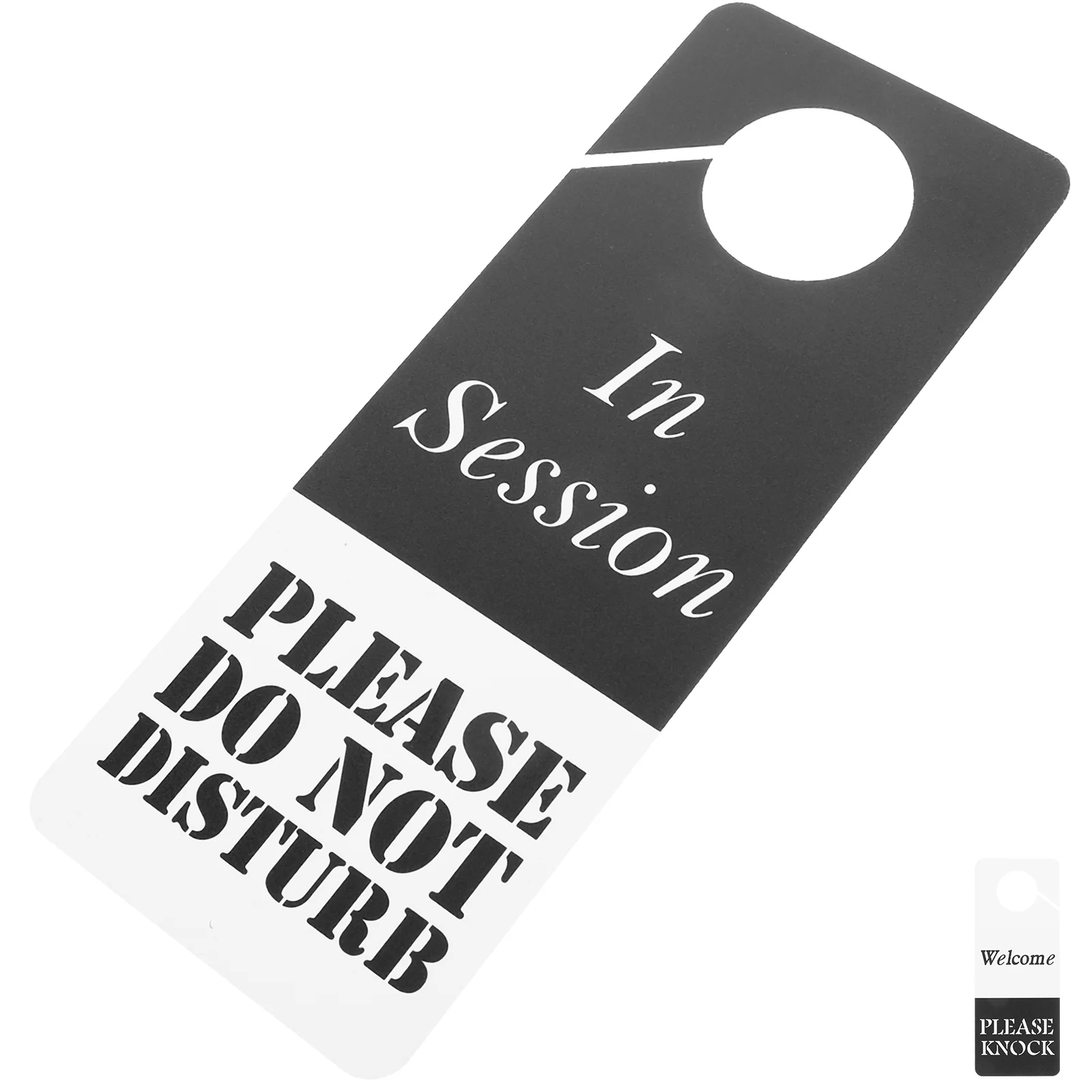

Double-sided Door Hanger Sign Privacy Welcome Please Knock Hanging Office Offices Tips