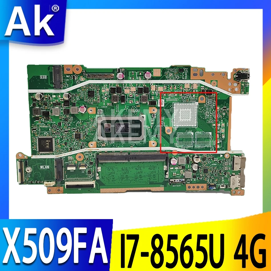Akemy X509FA Motherboard I7-8565U 4G RAM For ASUS Vivobook X509FA-EJ239T X509FA X509F X509FB X509FJ X509FL Laotop Mainboard
Akemy X509FA Motherboard I7-8565U 4G RAM For ASUS Vivobook X509FA-EJ239T X509FA X509F X509FB X509FJ X509FL Laotop Mainboard
