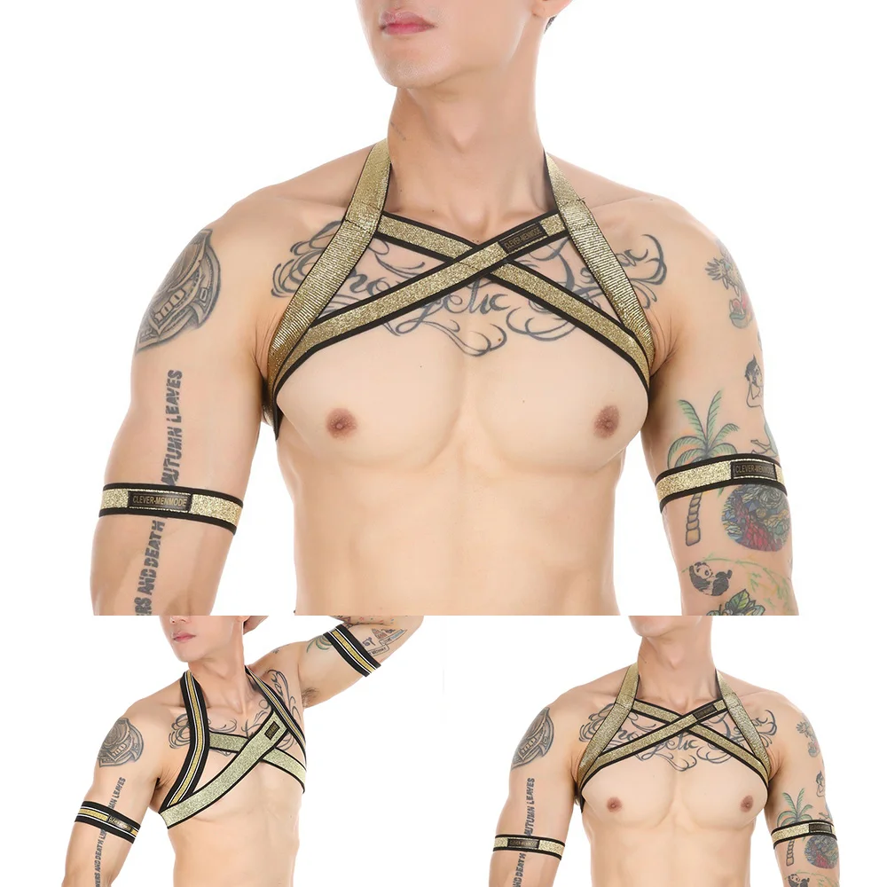 New Sexy Men Stretchy Belt Body Chest Muscle Youth Shoulder Strap Belt Male Elastic Clubwear Costume Sleepwear
New Sexy Men Stretchy Belt Body Chest Muscle Youth Shoulder Strap Belt Male Elastic Clubwear Costume Sleepwear