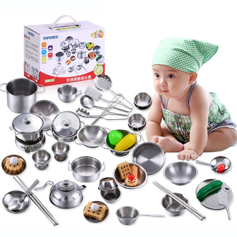 25pcs Mini Kitchen Utensils Toys Set For Kids Girl Stainless Steel Can Hold Food Cooking Kitchen Toys Education Play Child Gifts
25pcs Mini Kitchen Utensils Toys Set For Kids Girl Stainless Steel Can Hold Food Cooking Kitchen Toys Education Play Child Gifts