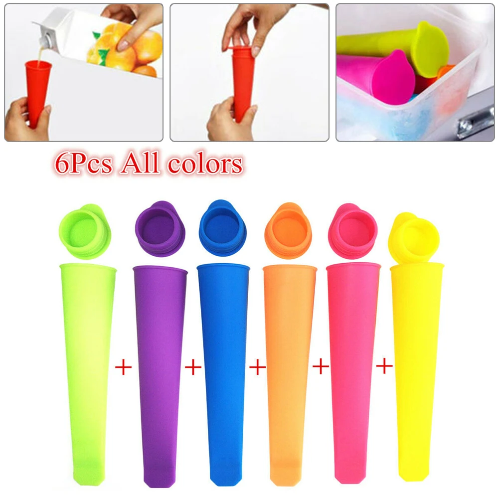 1/6pcs Silicone Ice Cream Mold DIY Popsicle Makers Summer Ice Cream Yogurt Jelly Ice Pop Mold DIY Kitchen Tools Accessories
1/6pcs Silicone Ice Cream Mold DIY Popsicle Makers Summer Ice Cream Yogurt Jelly Ice Pop Mold DIY Kitchen Tools Accessories