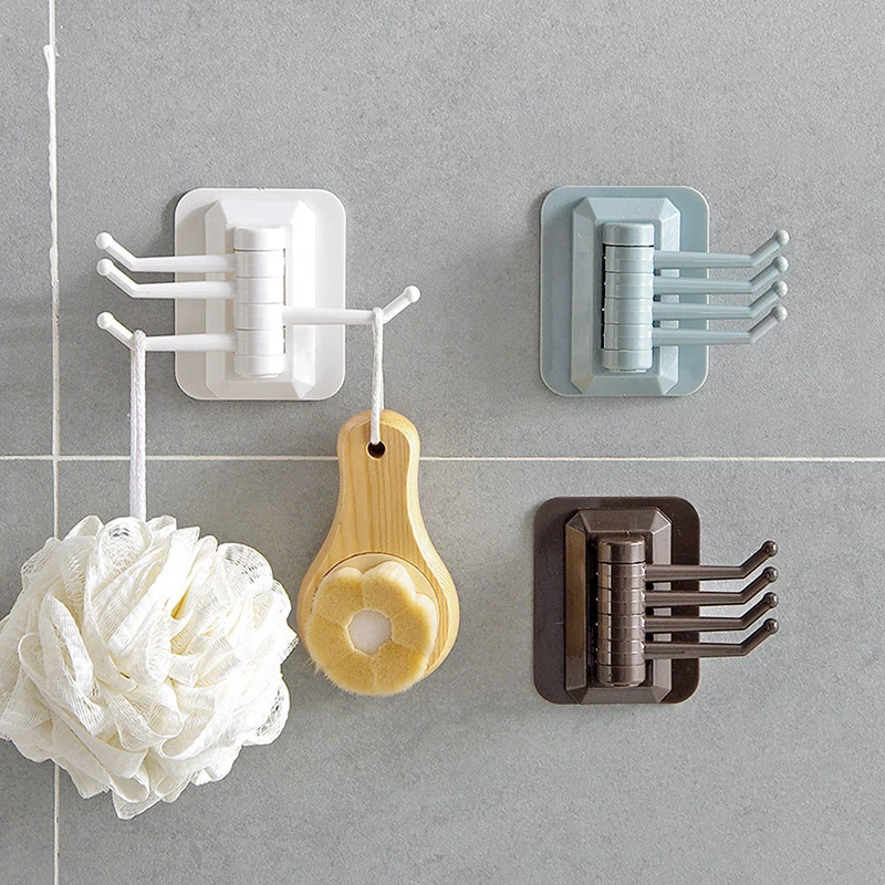 Sticky Hook Punch-Free Rotatable Multifunctional Rack with 4 Hooks Towel Hanger Sticky Hook for Bathroom Kitchen xqmg
Sticky Hook Punch-Free Rotatable Multifunctional Rack with 4 Hooks Towel Hanger Sticky Hook for Bathroom Kitchen xqmg