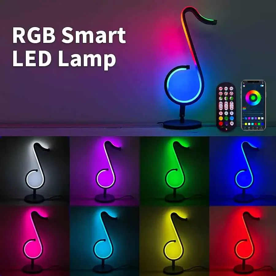 Sound Control RGB Night Light Pickup Bluetooth Led Lights for Room Decoration Bedroom Wall Table Lamp Musical Note Gamer Gift
Sound Control RGB Night Light Pickup Bluetooth Led Lights for Room Decoration Bedroom Wall Table Lamp Musical Note Gamer Gift