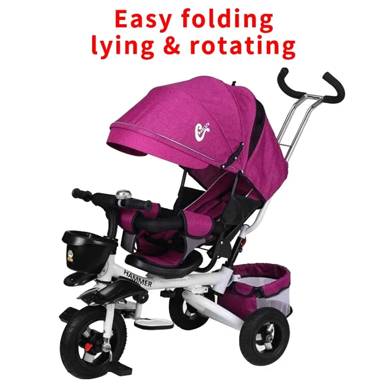Foldable Children Tricycle Bicycle 3 In 1 Baby Three Wheels Stroller Tricycle for Kids Can Sit Lie Baby Trolley Jogging Stroller
Foldable Children Tricycle Bicycle 3 In 1 Baby Three Wheels Stroller Tricycle for Kids Can Sit Lie Baby Trolley Jogging Stroller