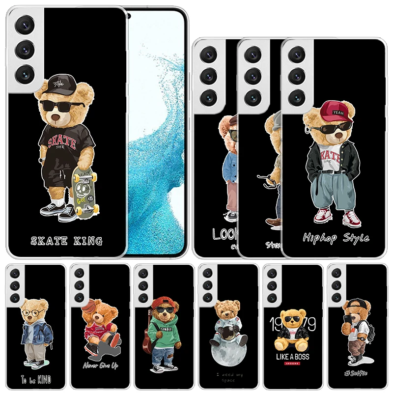 Fashion Brand Bear Soft Cover for Samsung Galaxy S23 S22 S21 Ultra S20 FE S10 Plus Print Phone Case S10E S9 S8 + Pattern Coque
Fashion Brand Bear Soft Cover for Samsung Galaxy S23 S22 S21 Ultra S20 FE S10 Plus Print Phone Case S10E S9 S8 + Pattern Coque