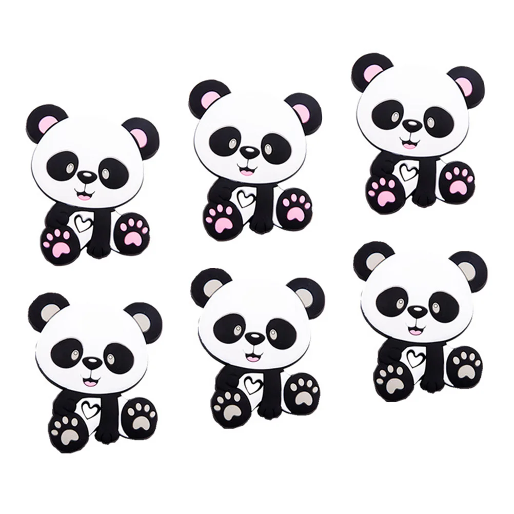 6Pcs Silicone Teething Beads Baby Nursing Necklace DIY Jewelry Loose Panda Beads
6Pcs Silicone Teething Beads Baby Nursing Necklace DIY Jewelry Loose Panda Beads