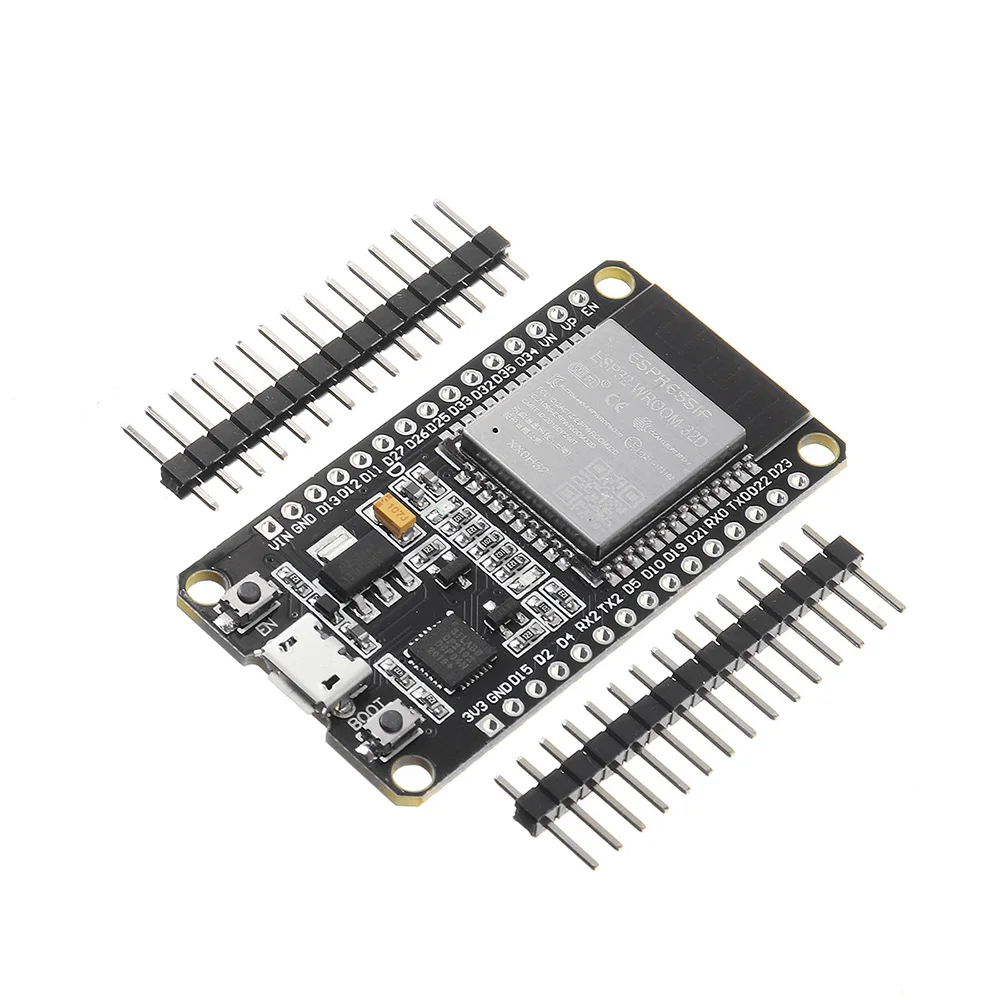ESP32 WiFi+bluetooth Development Board Ultra-Low Power Consumption Dual Cores Pins Unsoldered support LWIP protocol, Freertos
ESP32 WiFi+bluetooth Development Board Ultra-Low Power Consumption Dual Cores Pins Unsoldered support LWIP protocol, Freertos