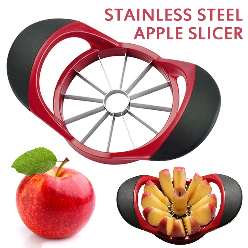 

Stainless Steel Apple Slicer Corer Durable Fruit Pear Divider Slicer Ultra-Sharp Apple Cutter Salad Tools Kitchen Accessories