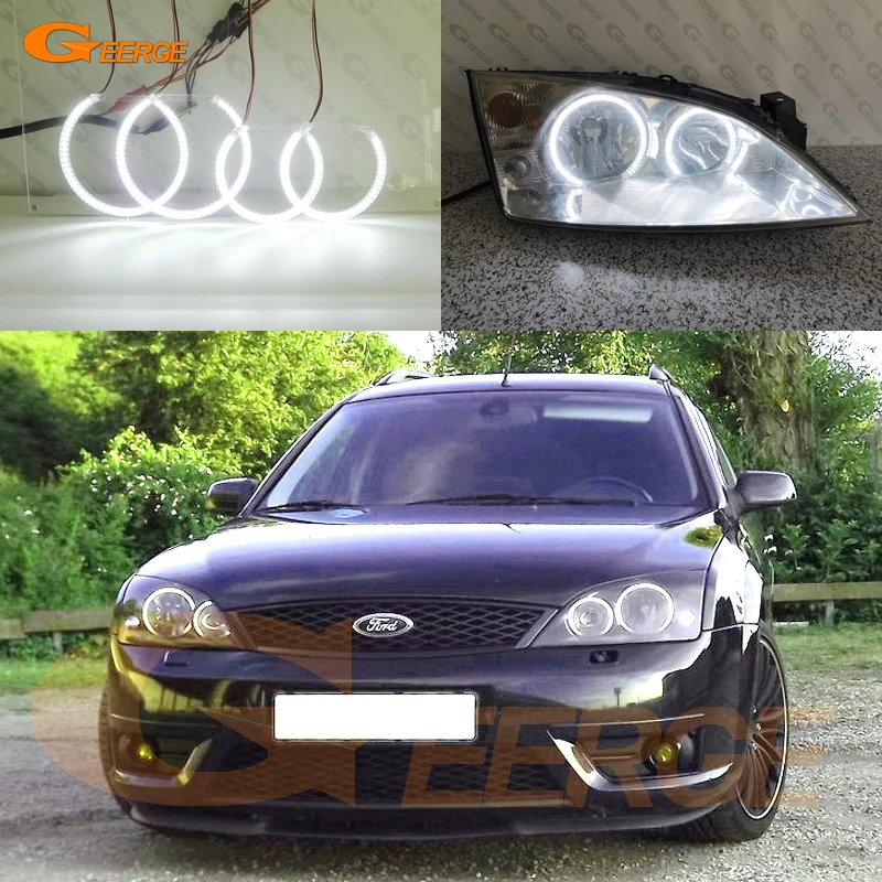 For Ford Mondeo MK3 2000 2001 2002 2003 2004 2005 2006 2007 Excellent Ultra bright SMD LED Angel Eyes halo rings kit Day Light 
For Ford Mondeo MK3 2000 2001 2002 2003 2004 2005 2006 2007 Excellent Ultra bright SMD LED Angel Eyes halo rings kit Day Light