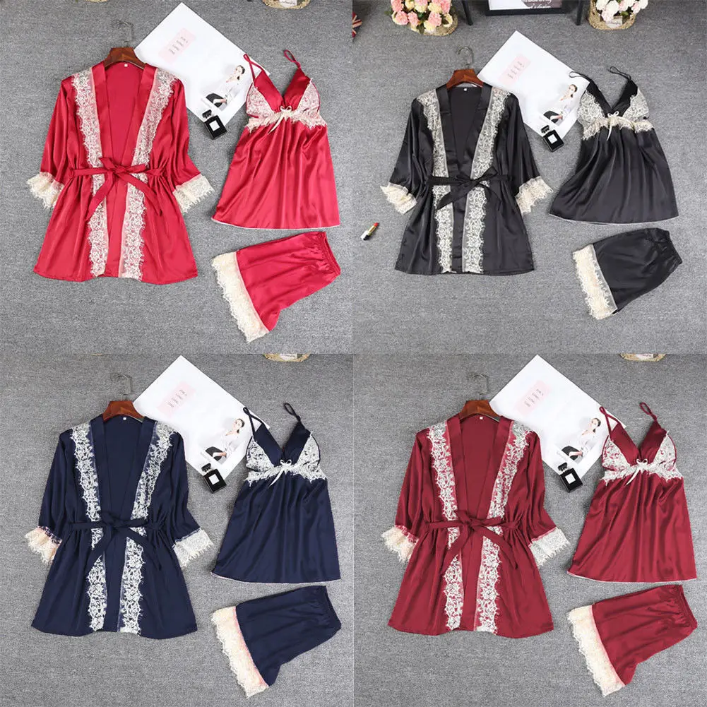 New Hot Sale Ladies Sexy Homewear Lace Pajamas Pajamas Three Piece Set pajama set women sleepwear women pajamas
New Hot Sale Ladies Sexy Homewear Lace Pajamas Pajamas Three Piece Set pajama set women sleepwear women pajamas