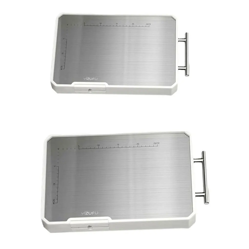 Double-Sided Stainless Steel Cutting Board - Antibacterial For Double Safety Thickened And Raised Side For Durability
Double-Sided Stainless Steel Cutting Board - Antibacterial For Double Safety Thickened And Raised Side For Durability