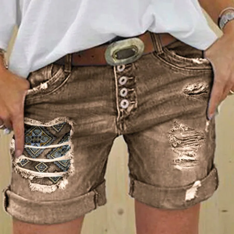 Vintage Jean Shorts Woman Hole Mid Waist Washed Zipper Fly Large Size Summer Fashion Bottoms
Vintage Jean Shorts Woman Hole Mid Waist Washed Zipper Fly Large Size Summer Fashion Bottoms