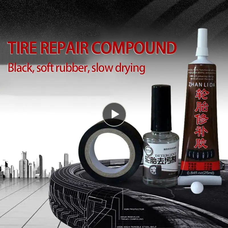 25ml Practical Tire Repair Rubber Portable Tire Rubber Repair Cracks Car Repair Tire Glue Car Accessories Black Universal Rubber
25ml Practical Tire Repair Rubber Portable Tire Rubber Repair Cracks Car Repair Tire Glue Car Accessories Black Universal Rubber