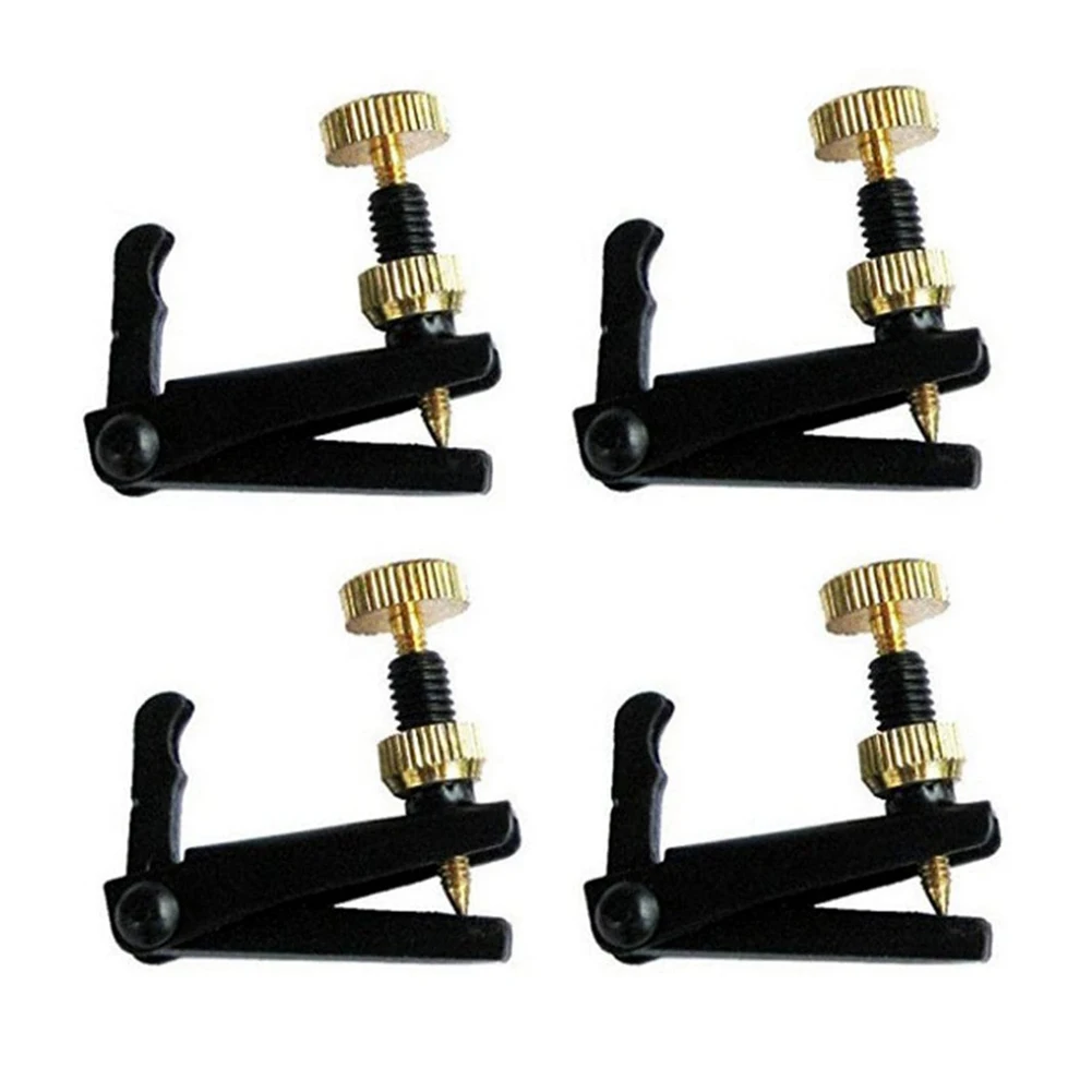 4 Pcs Metal Violin Fine Tuner String Adjuster Tuning Black For 4/4 3/4 Violins Violin Metal Fine Tuning Anti-rust String Parts
4 Pcs Metal Violin Fine Tuner String Adjuster Tuning Black For 4/4 3/4 Violins Violin Metal Fine Tuning Anti-rust String Parts