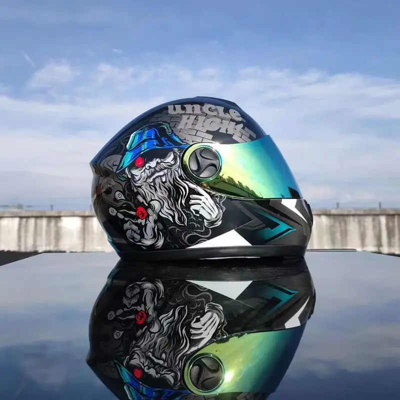 Helmets Men's and Women's Motorcycle Full Helmets All Season Knight Helmets Personality Cool Helmets
Helmets Men's and Women's Motorcycle Full Helmets All Season Knight Helmets Personality Cool Helmets