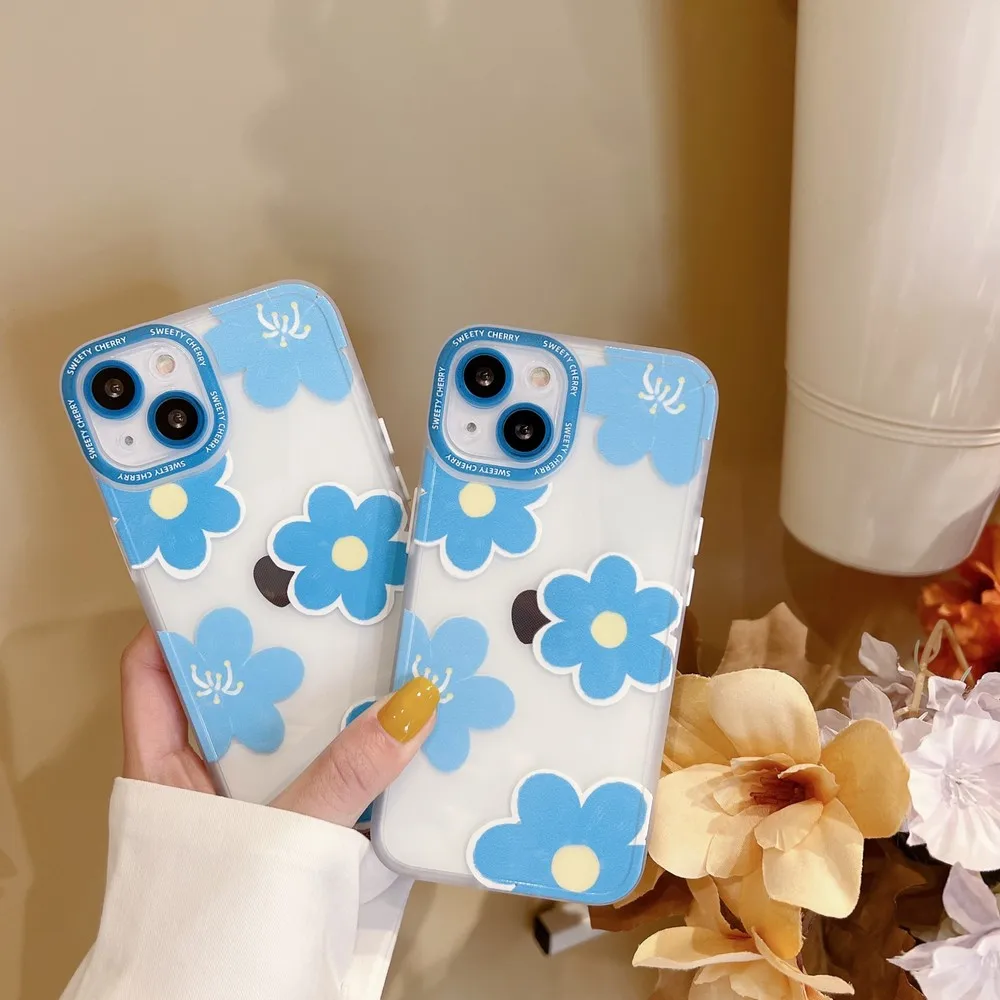 Transparent Blue Flower Pattern Case For iphone11 X XS XR 7 8 Plus 13ProMax 13 12 12Pro 11ProMax Silicone Shockproof Shell Cover
Transparent Blue Flower Pattern Case For iphone11 X XS XR 7 8 Plus 13ProMax 13 12 12Pro 11ProMax Silicone Shockproof Shell Cover