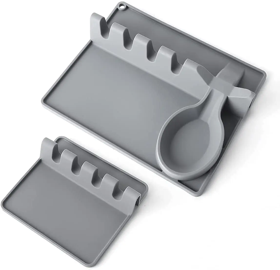 Silicone Spoon Rest 2Pcs Silicone Utensil Rest for Stove Top Upgraded Cooking Tools Silicone Spoon Holder with Drip Pad
Silicone Spoon Rest 2Pcs Silicone Utensil Rest for Stove Top Upgraded Cooking Tools Silicone Spoon Holder with Drip Pad