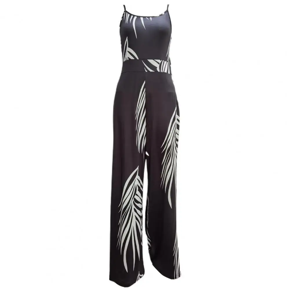 Women Jumpsuit V Neck Breathable Plus Size Leaves Print Strap Jumpsuit Streetwear
Women Jumpsuit V Neck Breathable Plus Size Leaves Print Strap Jumpsuit Streetwear