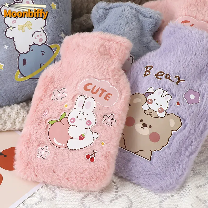 Hot Water Bag Thickened Explosion-Proof Plush Cartoon Large-Sized Warm Water Bag Botella De Agua Kawaii Water Bottle for Kids
Hot Water Bag Thickened Explosion-Proof Plush Cartoon Large-Sized Warm Water Bag Botella De Agua Kawaii Water Bottle for Kids