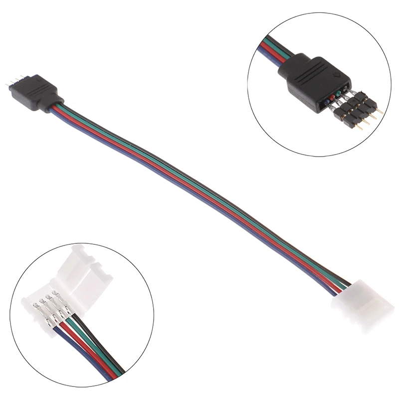1 Pcs 15cm 5050 RGB 4 Pin LED Strip Light Connectors Strip To Power Adaptor 4 Conductor 10mm Wide Connector
1 Pcs 15cm 5050 RGB 4 Pin LED Strip Light Connectors Strip To Power Adaptor 4 Conductor 10mm Wide Connector