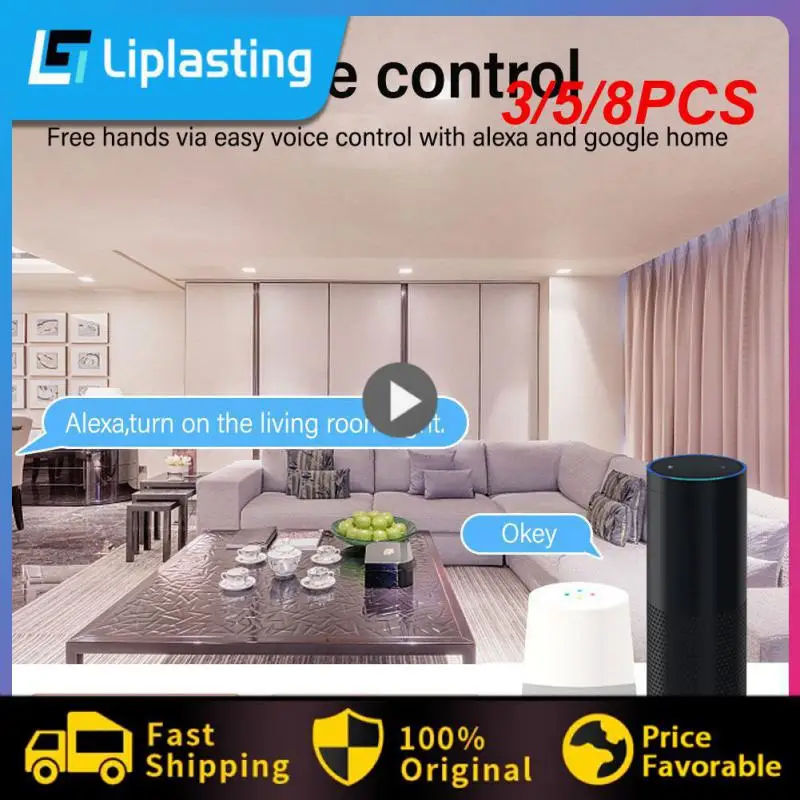 3/5/8PCS Support Wifi Breaker Child Lock Function Wireless Switch With Metering Smart Home 85v-265v
3/5/8PCS Support Wifi Breaker Child Lock Function Wireless Switch With Metering Smart Home 85v-265v