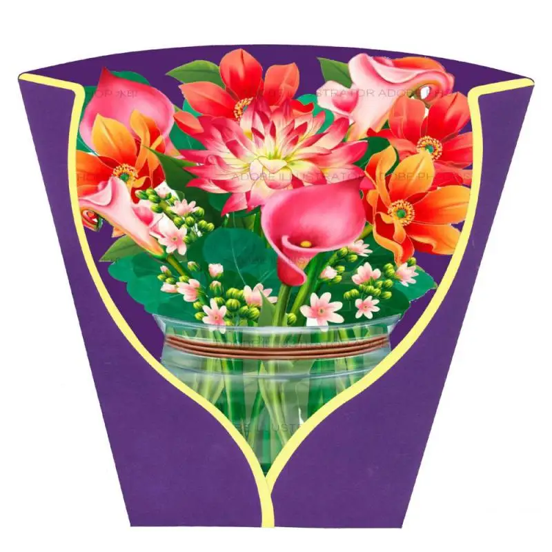 Mothers Day 3d Three-dimensional Blessing Greeting Card Valentines Day Mothers Day Greeting Card Five-color Handhold Bouquet
Mothers Day 3d Three-dimensional Blessing Greeting Card Valentines Day Mothers Day Greeting Card Five-color Handhold Bouquet