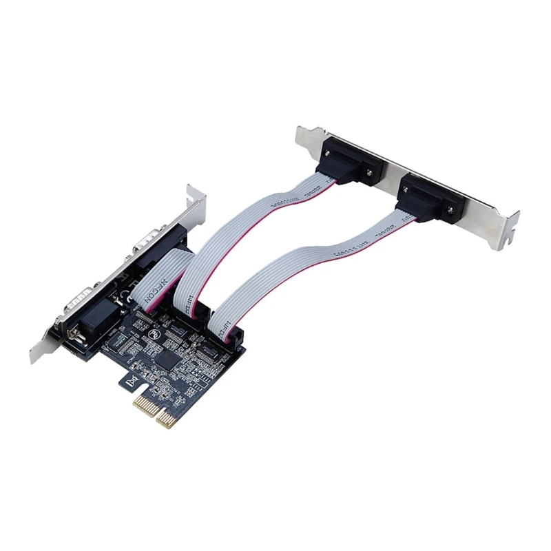 E9LB Pcie To Two Serial Port RS232 and DB25 Parallel Port LPTto PCIE Card Adapter Converter Ax99100 Chip TXB077-AX99100-4S
E9LB Pcie To Two Serial Port RS232 and DB25 Parallel Port LPTto PCIE Card Adapter Converter Ax99100 Chip TXB077-AX99100-4S