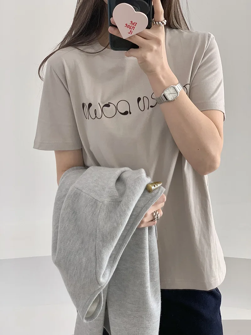 100% Cotton Short Sleeve Casual T Shirt Women 2023 Spring Summer Simple Round Neck Printing Graphic Basic Tee Top White
100% Cotton Short Sleeve Casual T Shirt Women 2023 Spring Summer Simple Round Neck Printing Graphic Basic Tee Top White