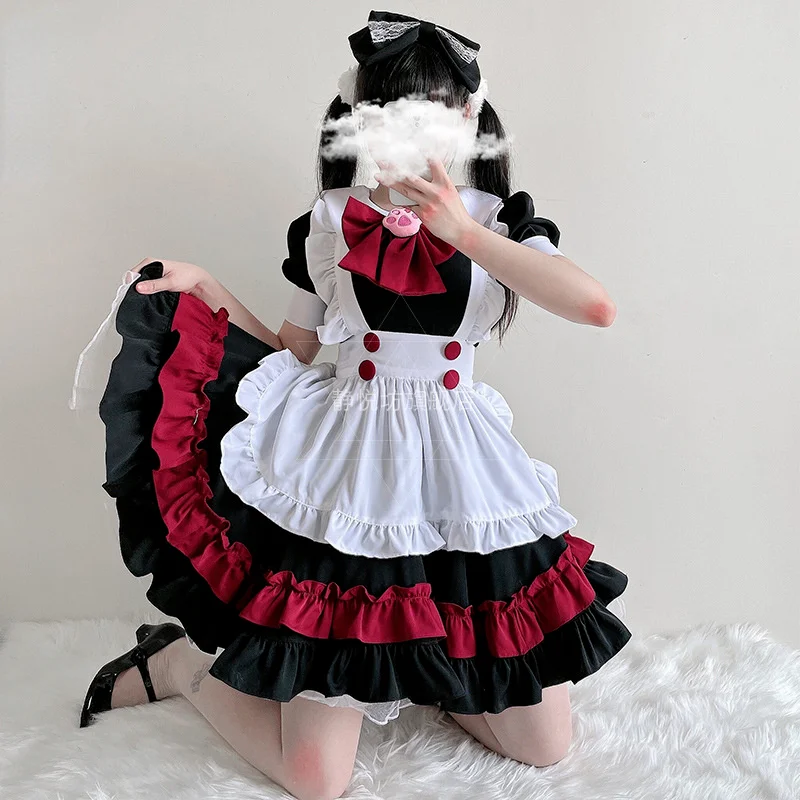 2022 New Halloween Maid Costume Gothic Style Dark Black Red College Style Lolita Devil Lolita Female Witch Dress Dresses Women
2022 New Halloween Maid Costume Gothic Style Dark Black Red College Style Lolita Devil Lolita Female Witch Dress Dresses Women