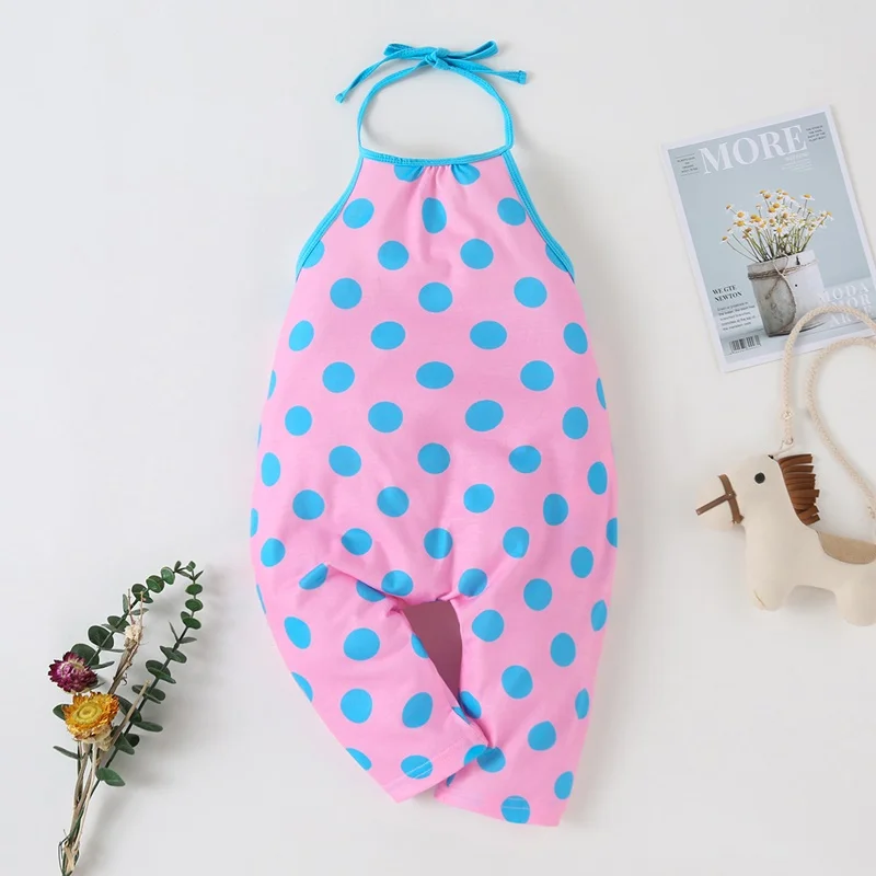 2021 Cute Strap Girls Kids Romper Summer Cotton Jumpsuits Suspender Trousers Baby Girls Clothes Cool Dot Print Infant Rompers
2021 Cute Strap Girls Kids Romper Summer Cotton Jumpsuits Suspender Trousers Baby Girls Clothes Cool Dot Print Infant Rompers