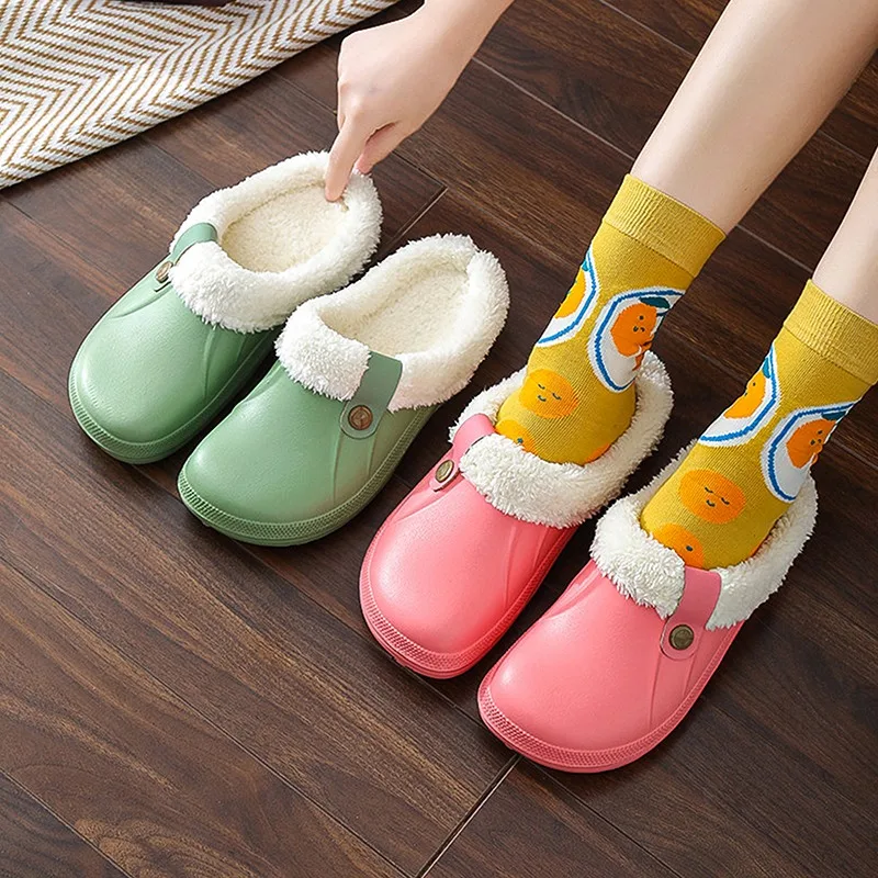 2022 New Women Autumn Winter New Warm Slippers Soft Waterproof EVA Plush Slippers Female Clogs Couples Home Indoor Fuzzy Shoes
2022 New Women Autumn Winter New Warm Slippers Soft Waterproof EVA Plush Slippers Female Clogs Couples Home Indoor Fuzzy Shoes