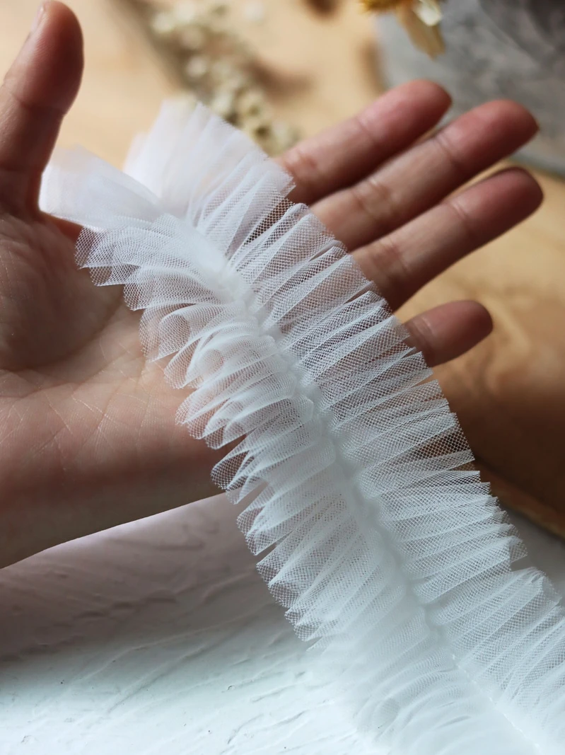 5cm Wide Soft White 2 Layer Sewing Elastic Lace for Needlework Wedding Dress Fringed Bows Curtains Bra Fabric Ribbons for Crafts
5cm Wide Soft White 2 Layer Sewing Elastic Lace for Needlework Wedding Dress Fringed Bows Curtains Bra Fabric Ribbons for Crafts
