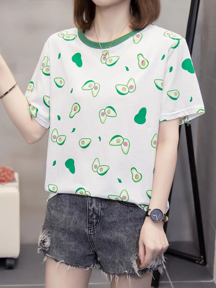 L-4XL Cotton Oversized Basic T-shirt Women Summer Korean Round Neck Loose Bottomed Tshirt Short Sleeve Print Vintage Tees Tops
L-4XL Cotton Oversized Basic T-shirt Women Summer Korean Round Neck Loose Bottomed Tshirt Short Sleeve Print Vintage Tees Tops