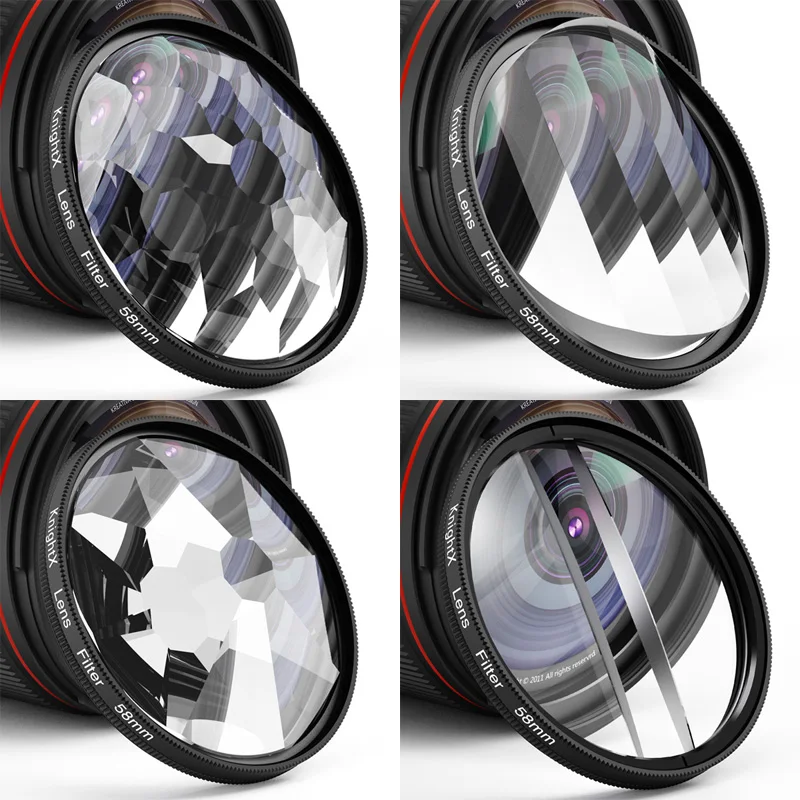Camera Prism Filter Split Kaleidoscope 52mm 55mm 58mm 67mm 72mm 77mm Photography Accessories mcuv ND CPL Star Glass mobile phone
Camera Prism Filter Split Kaleidoscope 52mm 55mm 58mm 67mm 72mm 77mm Photography Accessories mcuv ND CPL Star Glass mobile phone